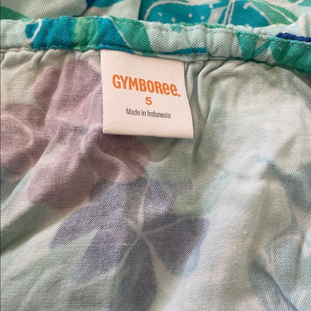 2018 Gymboree Tropical Floral Romper, Size 5